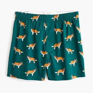 J Crew Mercantile Boxers in St. Bernard Dog Print